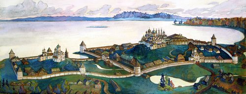 4.	Кирилло-Белозерский монастырь на 1601 год. Реконструкция  С.С. Подъяпольского. 